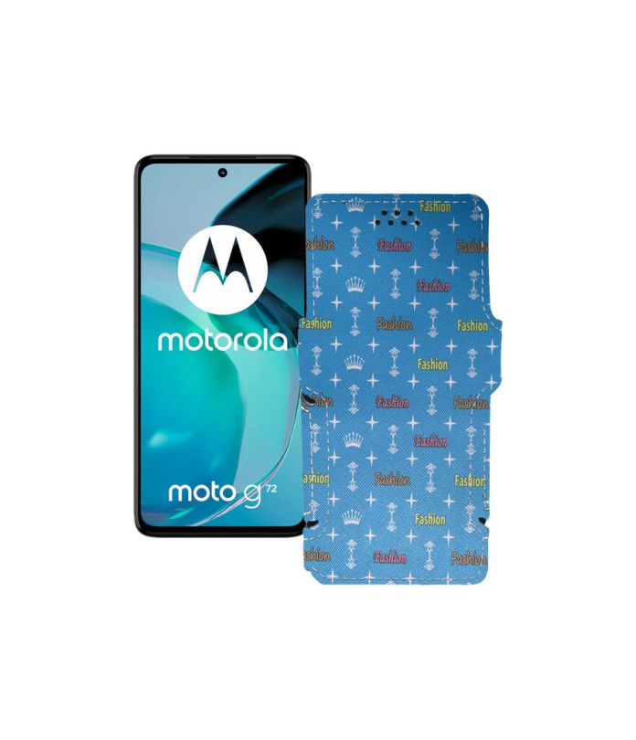 Чохол-книжка з екошкіри для телефону Motorola Moto G72