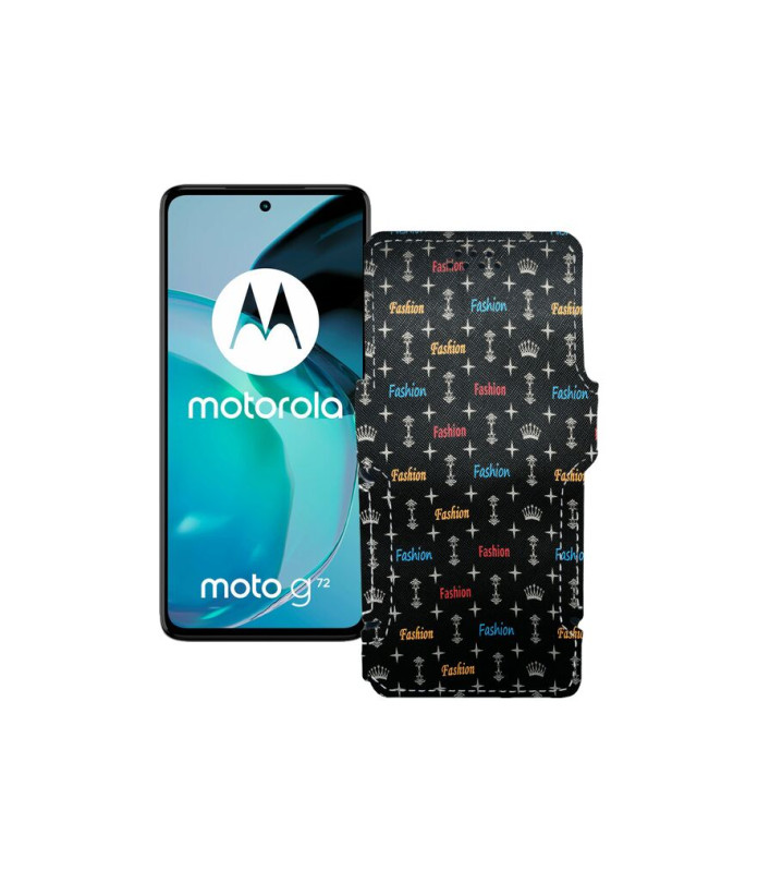 Чохол-книжка з екошкіри для телефону Motorola Moto G72