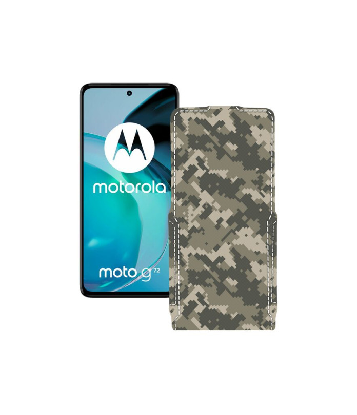 Чохол-флип з екошкіри для телефону Motorola Moto G72