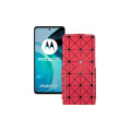 Чохол-флип з екошкіри для телефону Motorola Moto G72