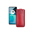 Витяжка з екошкіри для телефону Motorola Moto G72