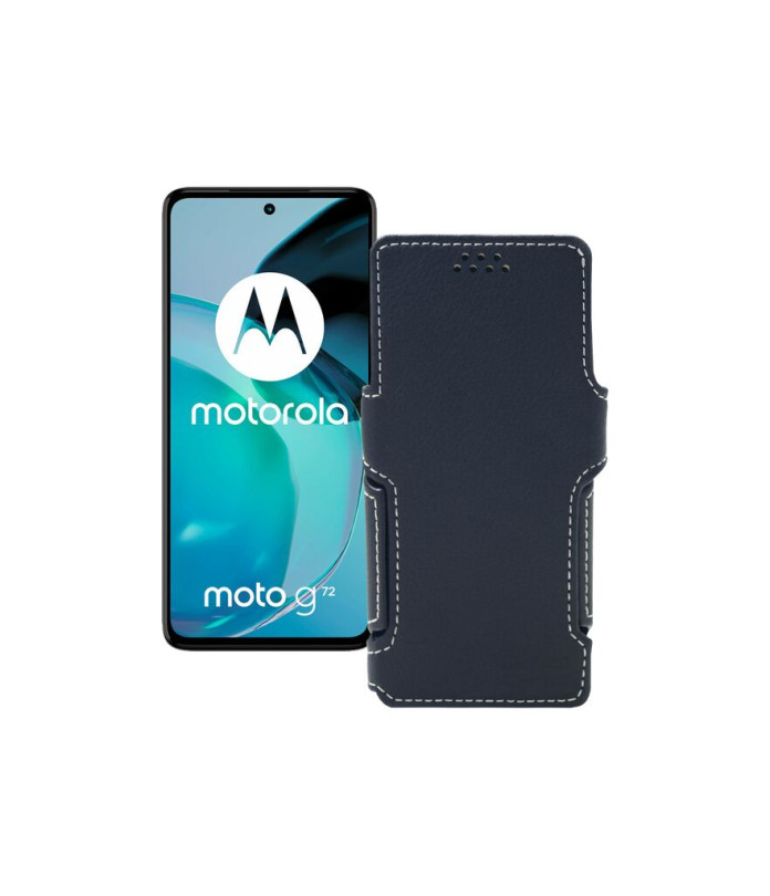 Чохол-книжка з екошкіри для телефону Motorola Moto G72