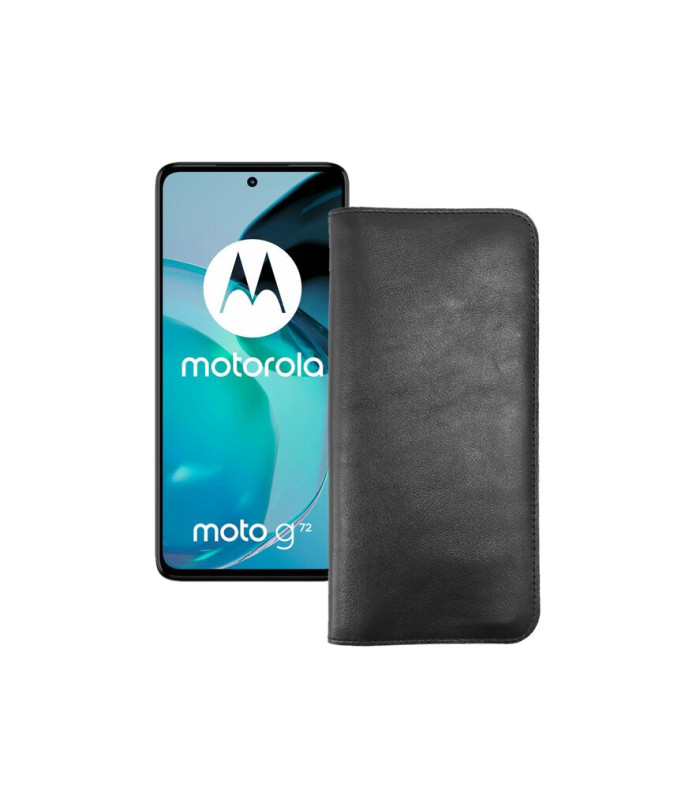 Портмоне з шкіри для телефону Motorola Moto G72