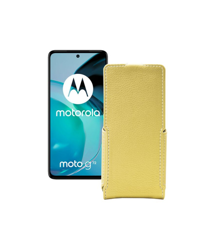 Чохол-флип з екошкіри для телефону Motorola Moto G72