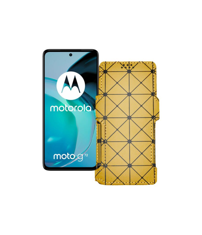 Чохол-книжка з екошкіри для телефону Motorola Moto G72