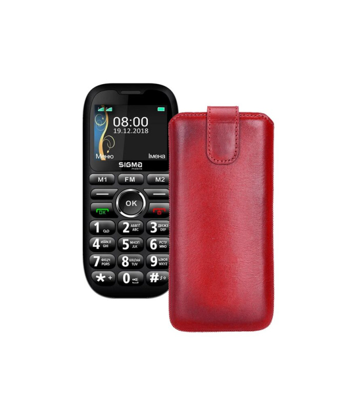 Витяжка з екошкіри для телефону Sigma mobile Comfort 50 grand