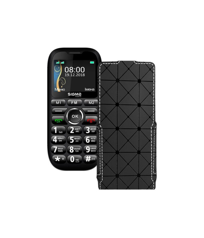 Чохол-флип з екошкіри для телефону Sigma mobile Comfort 50 grand