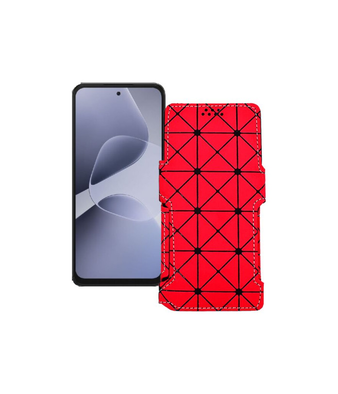 Чохол-книжка з екошкіри для телефону Infinix Hot 60i