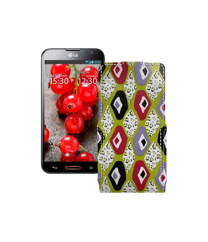 Чохол-флип з екошкіри для телефону LG Optimus G Pro