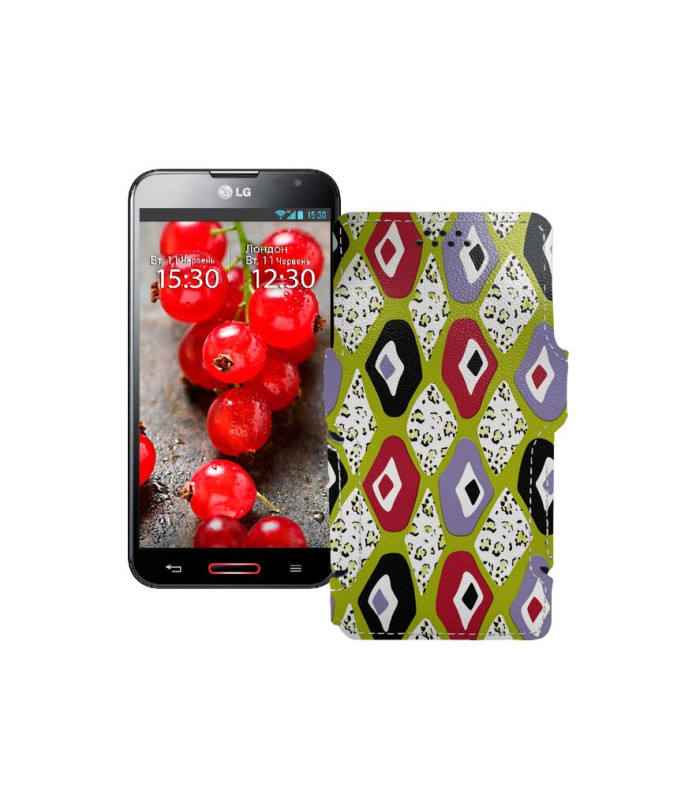 Чохол-книжка з екошкіри для телефону LG Optimus G Pro