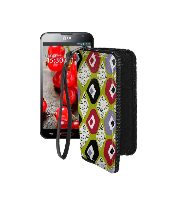 Чохол-гаманець з екошкіри для телефону LG Optimus G Pro