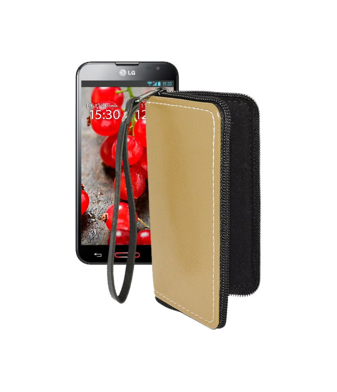 Чохол-гаманець з екошкіри для телефону LG Optimus G Pro
