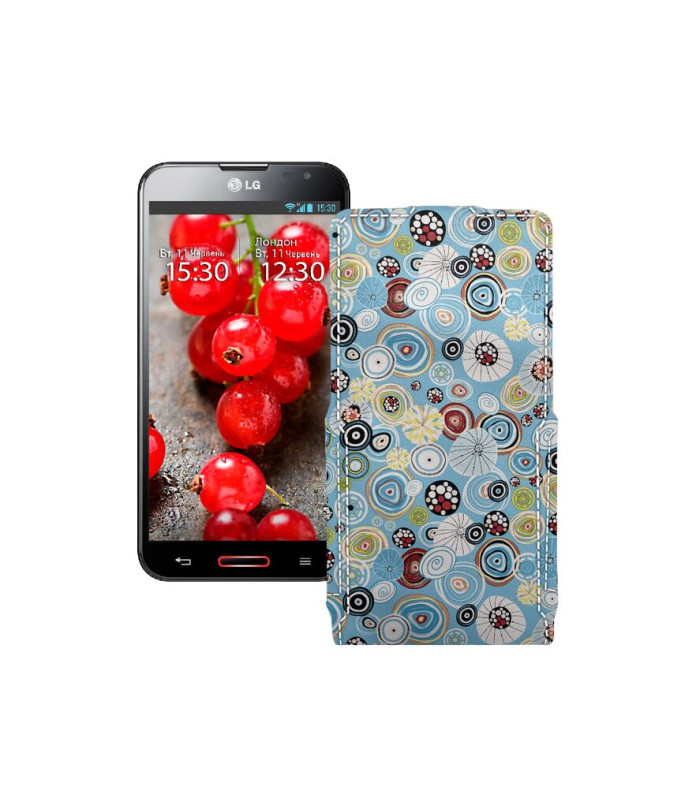 Чохол-флип з екошкіри для телефону LG Optimus G Pro