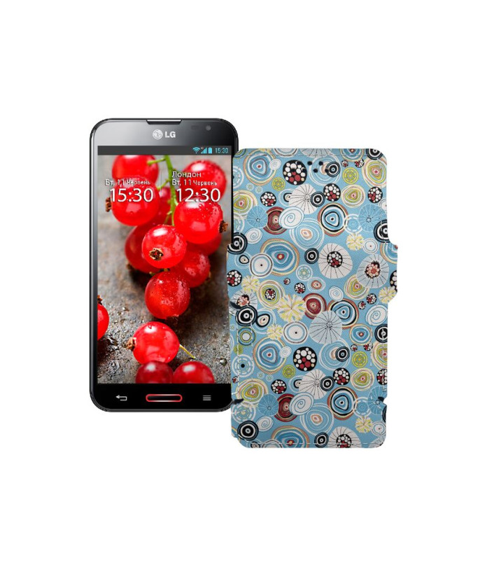 Чохол-книжка з екошкіри для телефону LG Optimus G Pro
