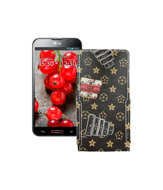Чохол-флип з екошкіри для телефону LG Optimus G Pro