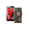 Чохол-книжка з екошкіри для телефону LG Optimus G Pro