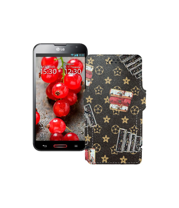Чохол-книжка з екошкіри для телефону LG Optimus G Pro