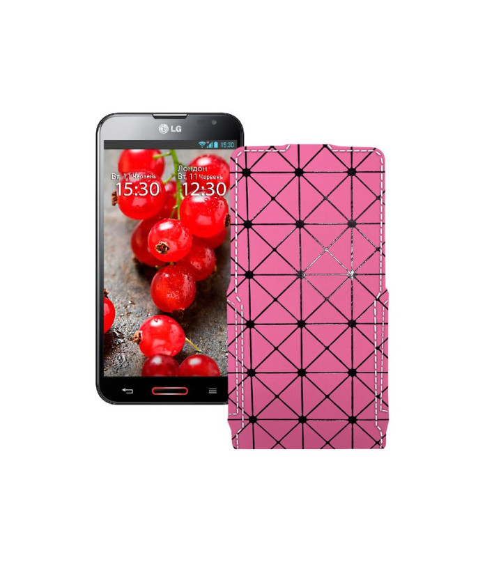 Чохол-флип з екошкіри для телефону LG Optimus G Pro