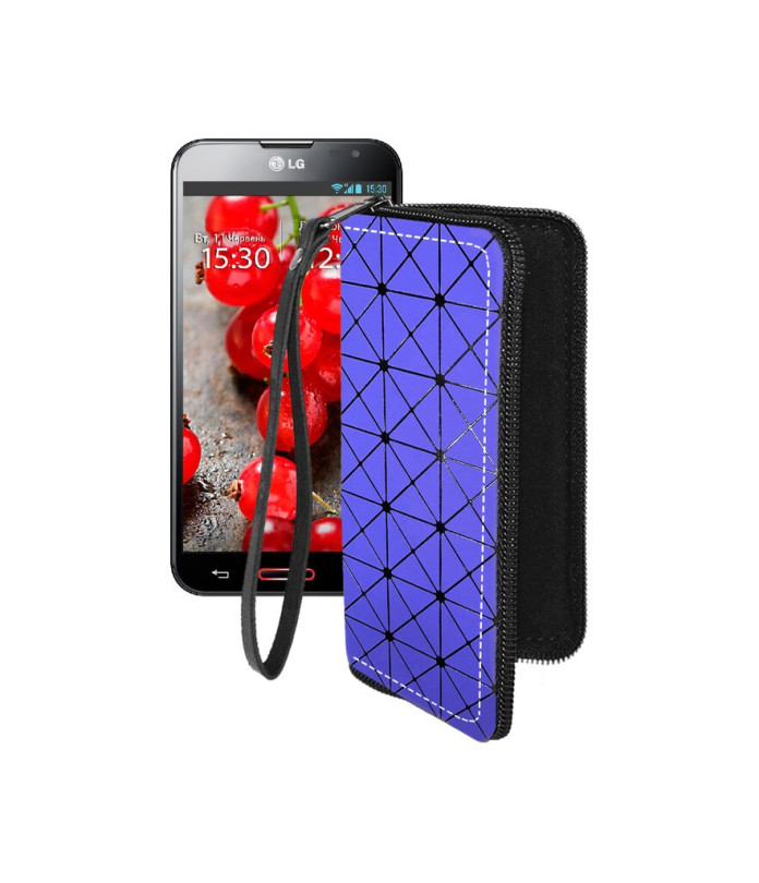 Чохол-гаманець з екошкіри для телефону LG Optimus G Pro