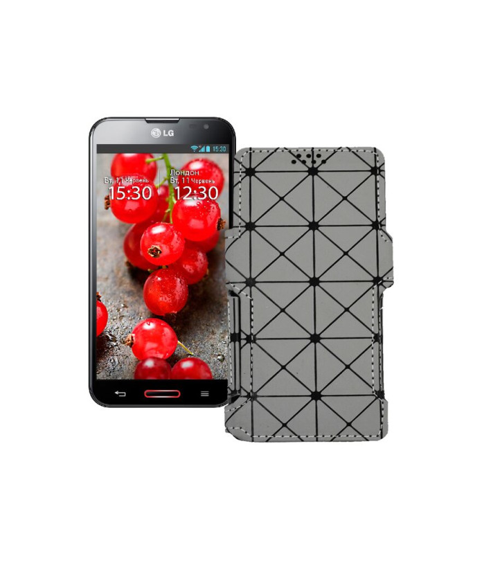 Чохол-книжка з екошкіри для телефону LG Optimus G Pro