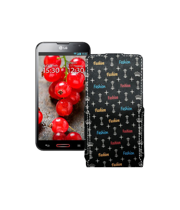 Чохол-флип з екошкіри для телефону LG Optimus G Pro