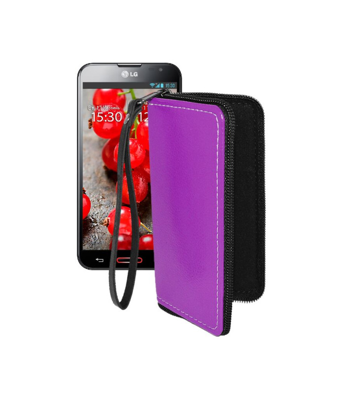 Чохол-гаманець з екошкіри для телефону LG Optimus G Pro