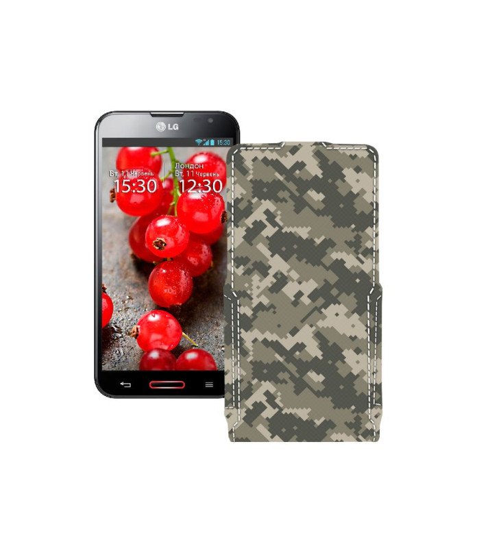 Чохол-флип з екошкіри для телефону LG Optimus G Pro