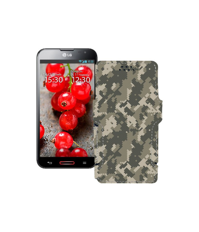 Чохол-книжка з екошкіри для телефону LG Optimus G Pro