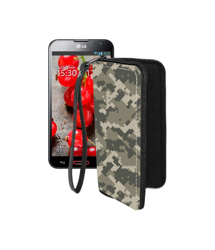 Чохол-гаманець з екошкіри для телефону LG Optimus G Pro