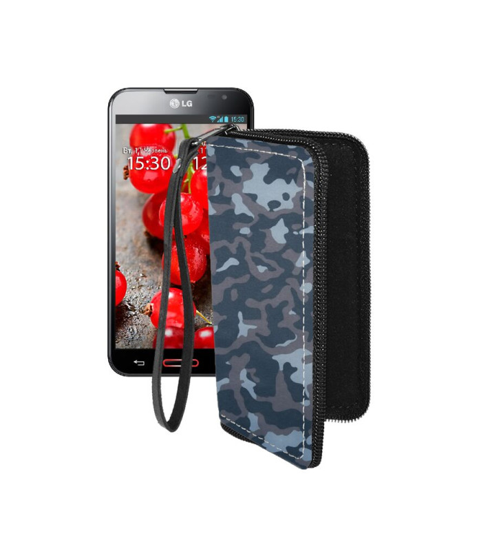 Чохол-гаманець з екошкіри для телефону LG Optimus G Pro