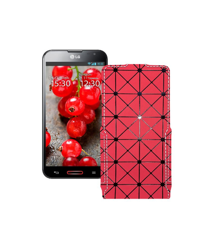 Чохол-флип з екошкіри для телефону LG Optimus G Pro