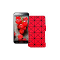 Чохол-книжка з екошкіри для телефону LG Optimus G Pro