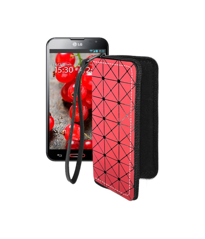 Чохол-гаманець з екошкіри для телефону LG Optimus G Pro