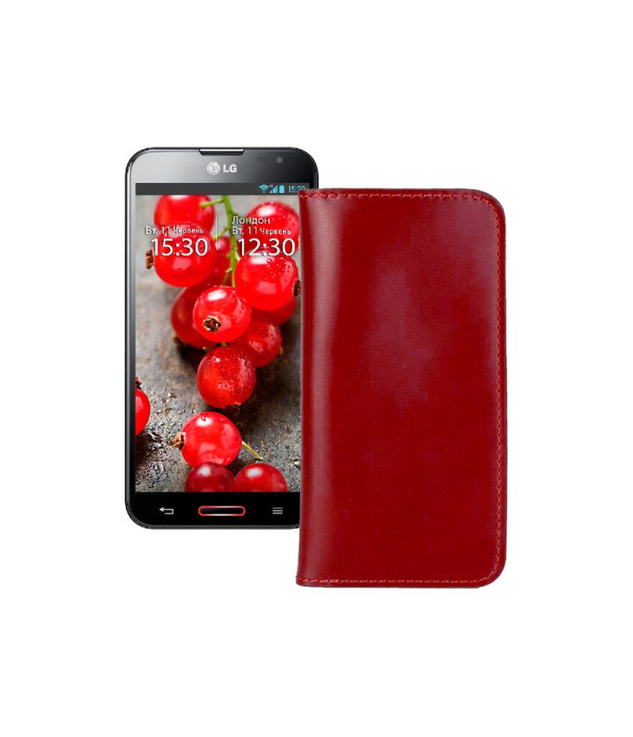 Портмоне з шкіри для телефону LG Optimus G Pro