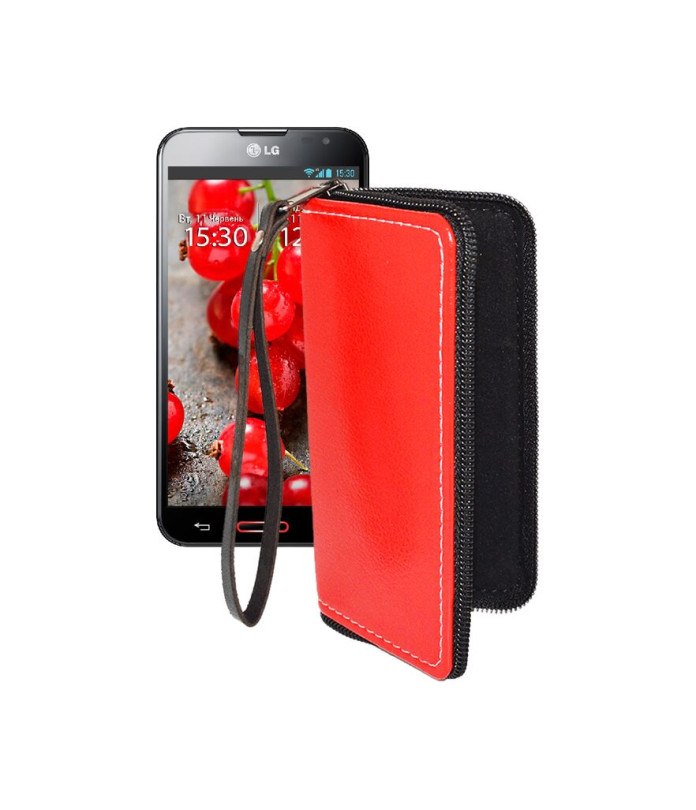 Чохол-гаманець з екошкіри для телефону LG Optimus G Pro