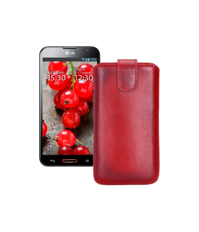Витяжка з екошкіри для телефону LG Optimus G Pro