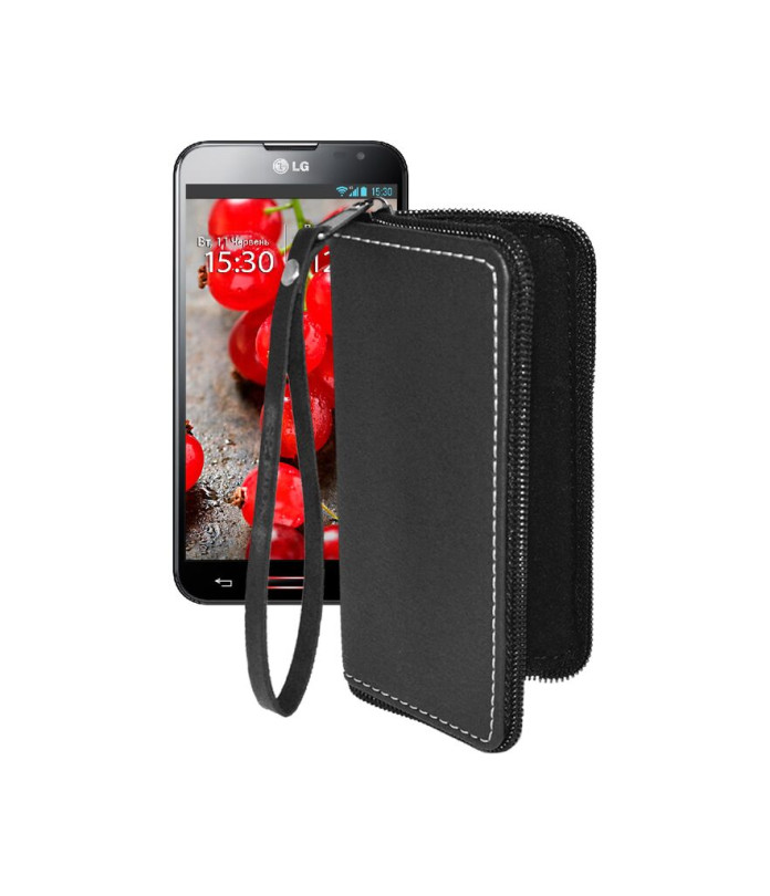 Чохол-гаманець з екошкіри для телефону LG Optimus G Pro