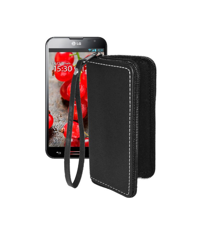Чохол-гаманець з екошкіри для телефону LG Optimus G Pro