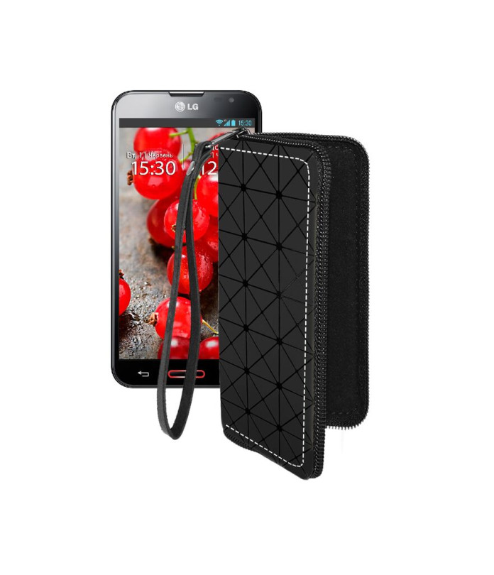Чохол-гаманець з екошкіри для телефону LG Optimus G Pro