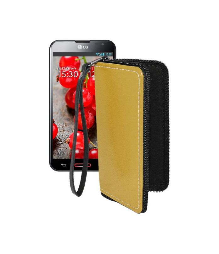 Чохол-гаманець з екошкіри для телефону LG Optimus G Pro