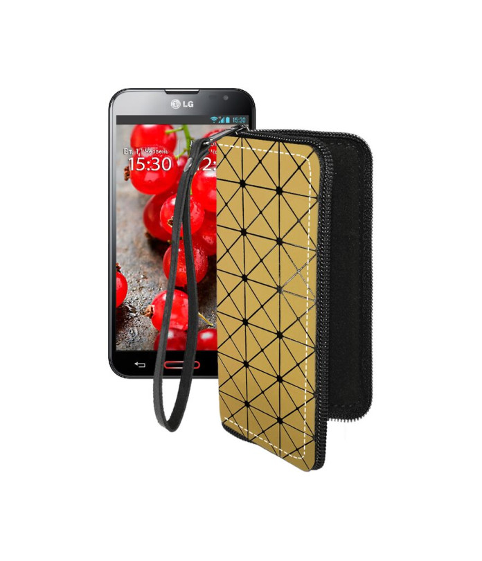 Чохол-гаманець з екошкіри для телефону LG Optimus G Pro