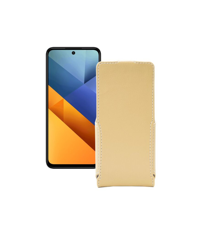 Чохол-флип з екошкіри для телефону Xiaomi Poco M6 4G
