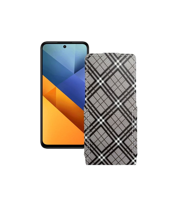 Чохол-флип з екошкіри для телефону Xiaomi Poco M6 4G