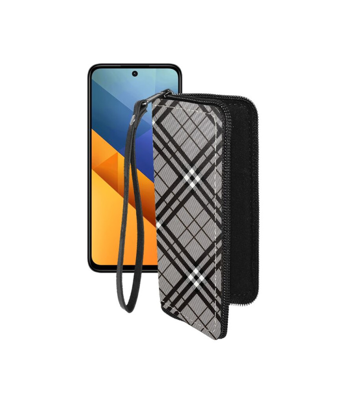 Чохол-гаманець з екошкіри для телефону Xiaomi Poco M6 4G