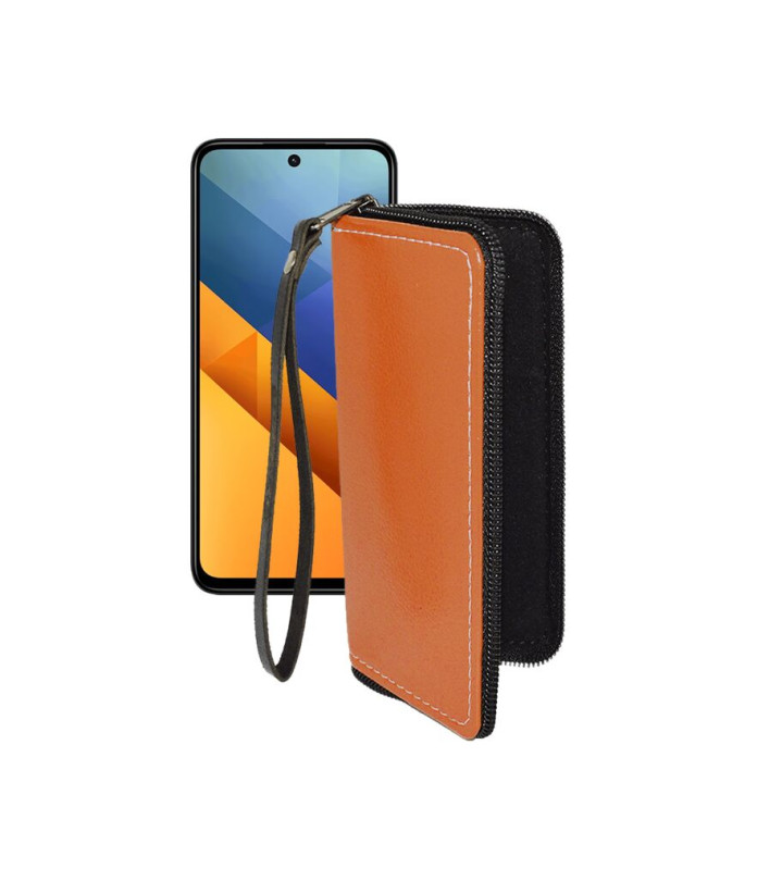 Чохол-гаманець з екошкіри для телефону Xiaomi Poco M6 4G