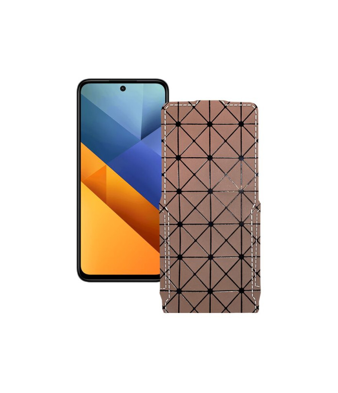 Чохол-флип з екошкіри для телефону Xiaomi Poco M6 4G