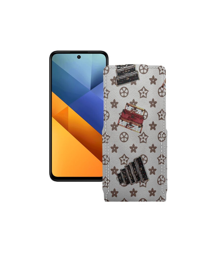 Чохол-флип з екошкіри для телефону Xiaomi Poco M6 4G