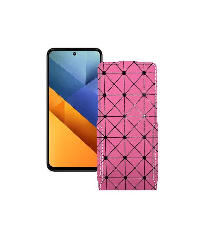 Чохол-флип з екошкіри для телефону Xiaomi Poco M6 4G