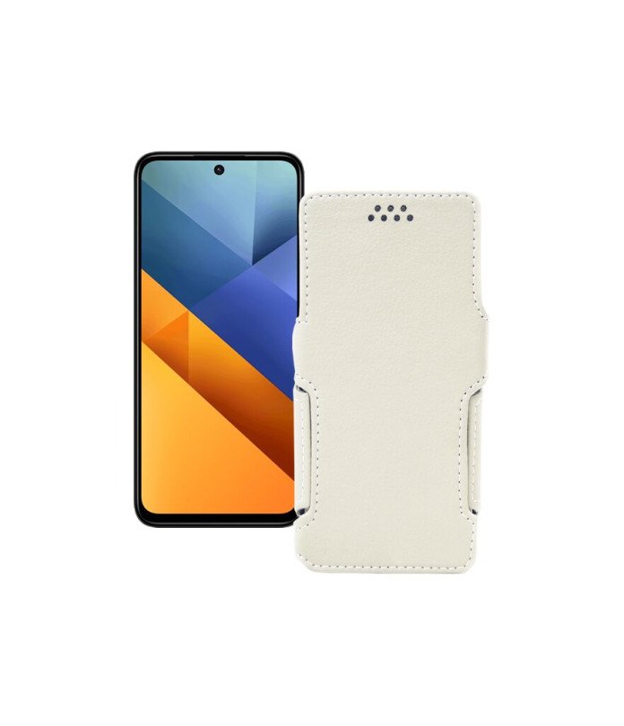 Чохол-книжка з екошкіри для телефону Xiaomi Poco M6 4G