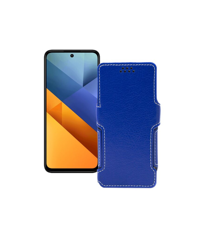 Чохол-книжка з екошкіри для телефону Xiaomi Poco M6 4G